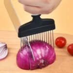 Multifunctional Loose Meat Needle Vegetables Slicer Guide Slicing Cutter Safe Fork Stainless Steel Onion Slicer
